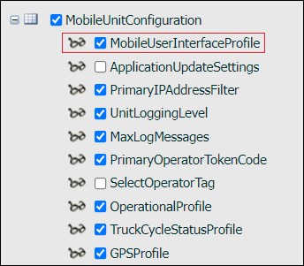 The MobileUserInterfaceProfile attribute in the MobileUnitConfiguration group