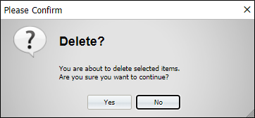 The Delete confirmation prompt
