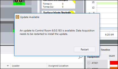 The Update Available prompt