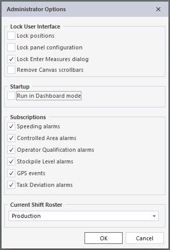 Administrator Options