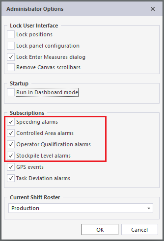 Administrator Options