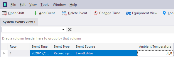 Edit a system event