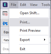 Create printed output