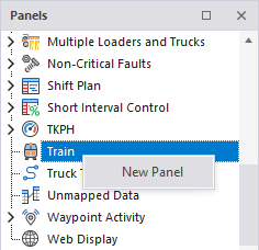 Transcore Train Panel Train Panel