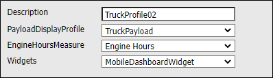 Options in the New Mobile User Interface Profile form