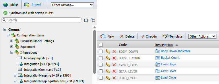The Mobile User Interface Profile templates in Reference Edit