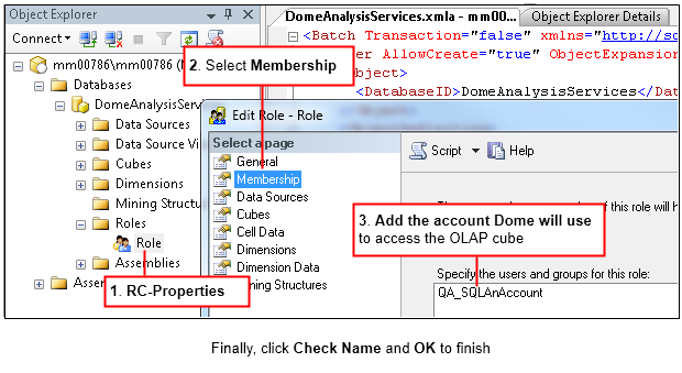 Configure OLAP Cube