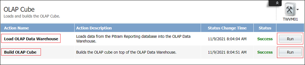 Configure OLAP Cube