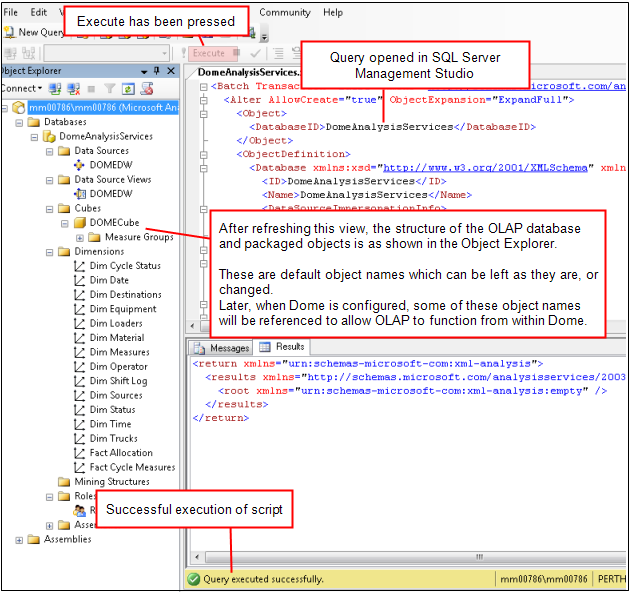 Configure OLAP Cube